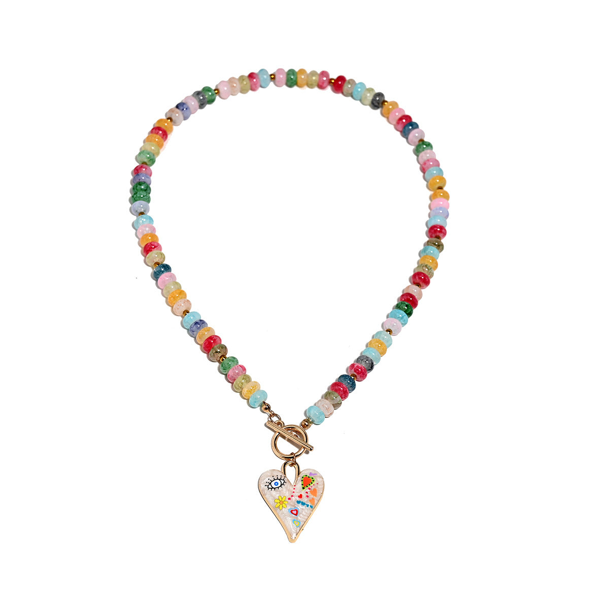 Charity-themed Pendant Fashion Vintage Beaded Necklace For Women