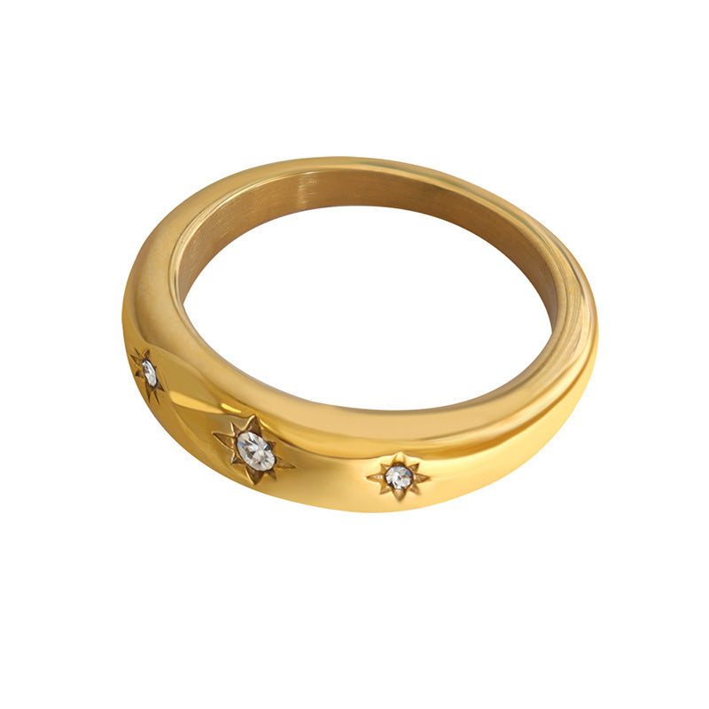 A Fashionable Minimalist Zircon-studded Ring That Wont Fade
